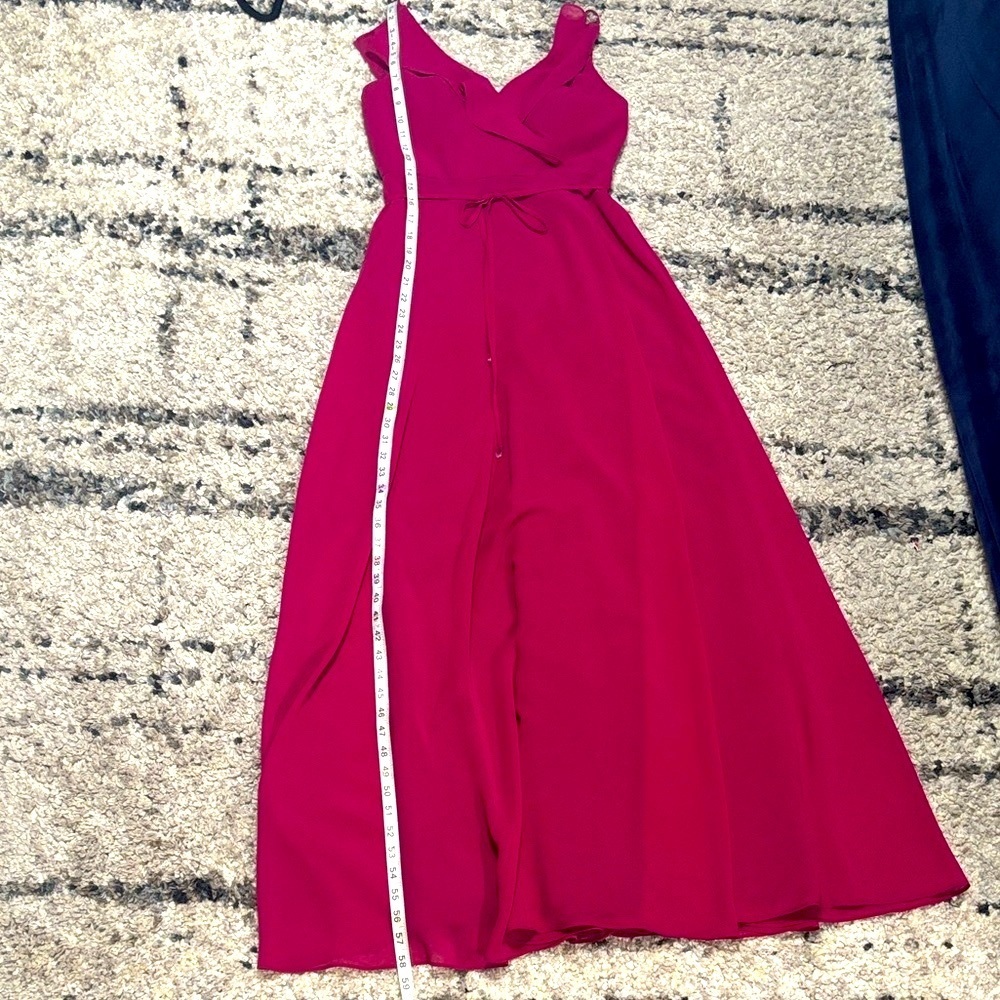 Jenny Yoo Elegant Red Maxi Dress - Picture 8 of 11